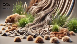 شبیه سازی پارچه و مو با XGen در مایا