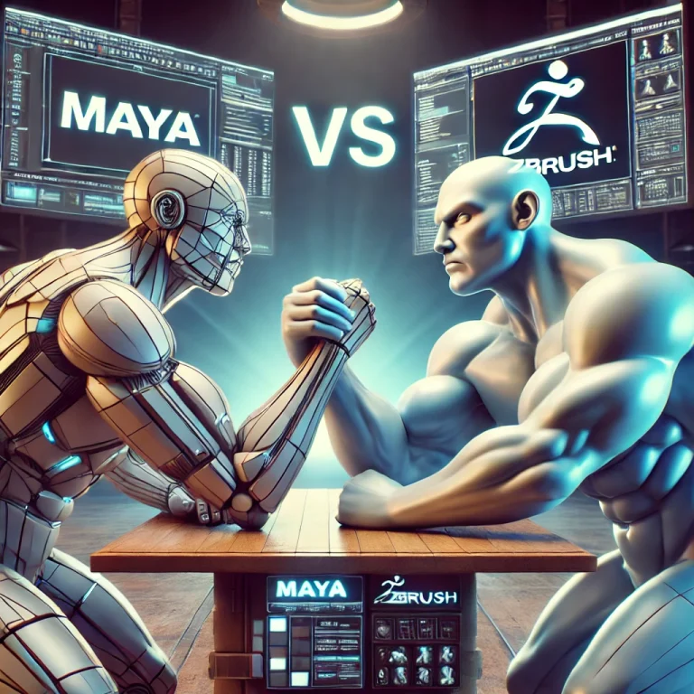 تفاوت بین اسکالپتینگ در Maya و ZBrush