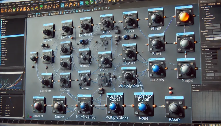 ایجاد Node در Hypershade در Maya