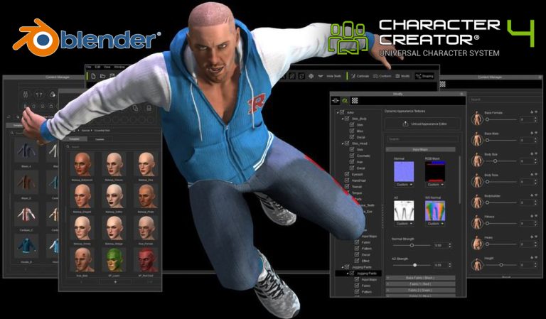 نرم افزار Character Creator و کاربرد آن در Blender