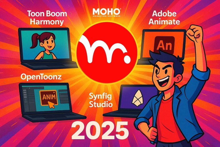 مقایسه موهو با سایر نرم افزارهای انیمیشن دو بعدی