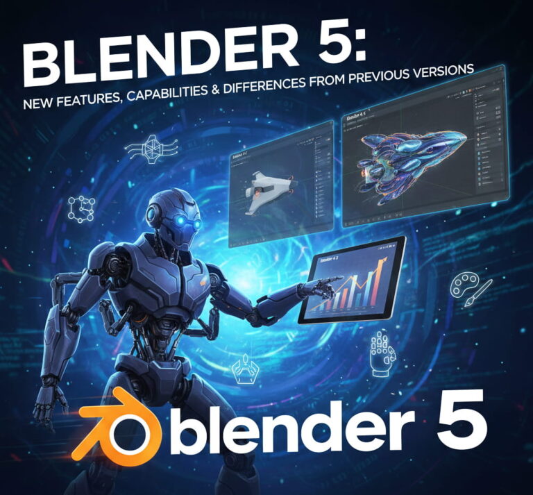 بلندر ۵ بررسی ویژگی ها و قابلیت های جدید و تفاوت ها