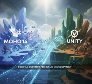 ادغام انیمیشن‌های دو‌بعدی با موتورهای بازی‌سازی مثل یونیتی