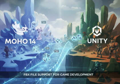 ادغام انیمیشن‌های دو‌بعدی با موتورهای بازی‌سازی مثل یونیتی